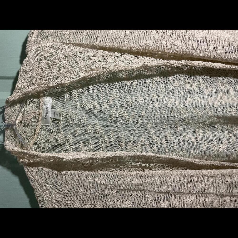 Lightweight Open Knit  Delicate With Scalloped edges  Size 2X - Picture 5 of 12